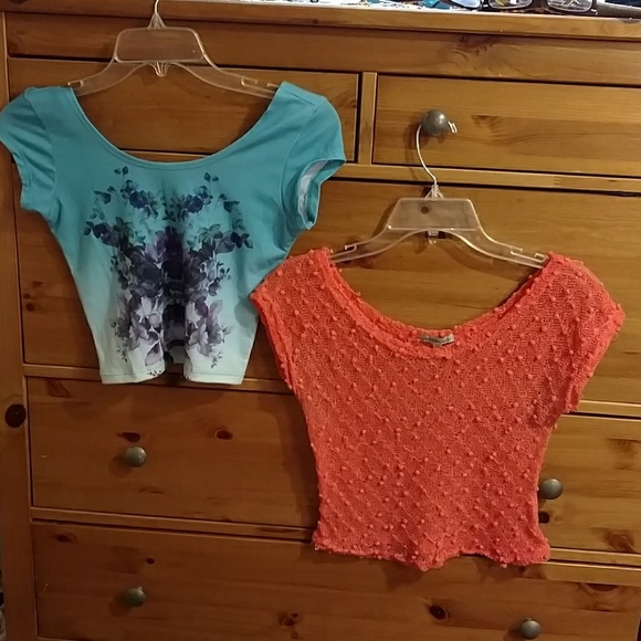 PacSun Tops - NWOT BUNDLE Pacsun & CR coral crop tops